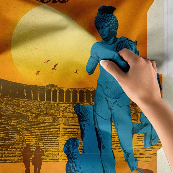 Ancient Theaters Turkey Temalı Duvar Örtüsü 11829