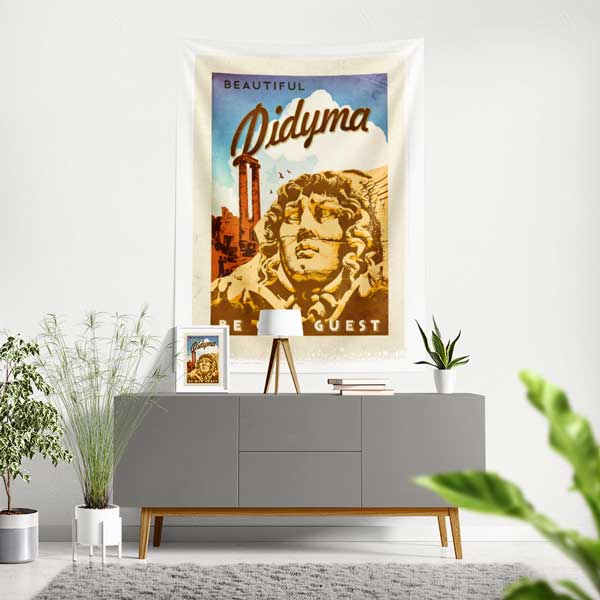 Didyma Apollon Tapınağı Temalı Duvar Örtüsü 11834