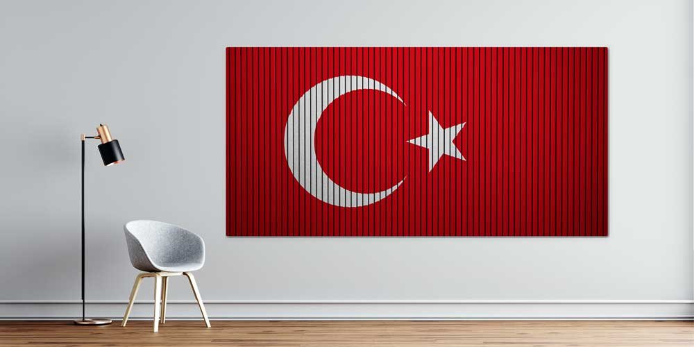 turk-bayragi-duvar-dekoru-7861-00 Dikey Desenli Türk Bayrağı Duvar Dekoru Büyük Ebatlı Dekoratif Baskı 7861