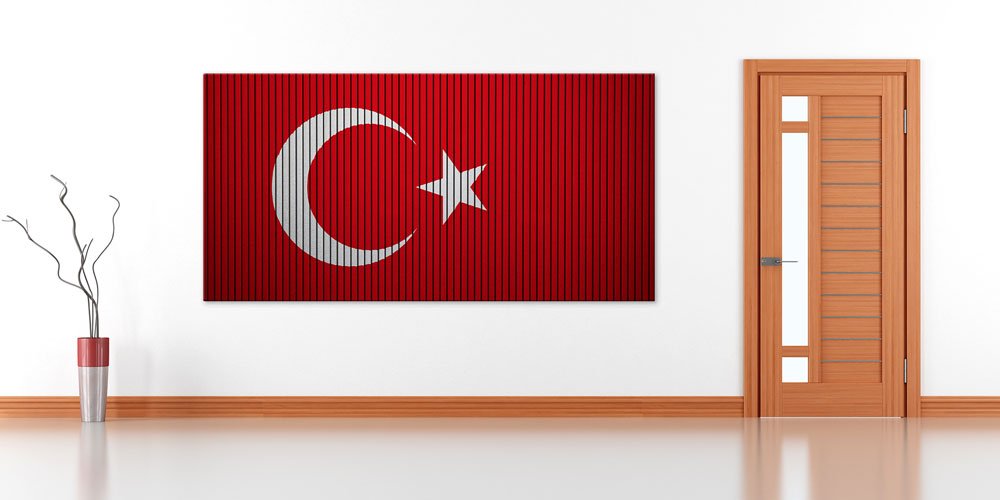 turk-bayragi-duvar-dekoru-7861-01 Dikey Desenli Türk Bayrağı Duvar Dekoru Büyük Ebatlı Dekoratif Baskı 7861