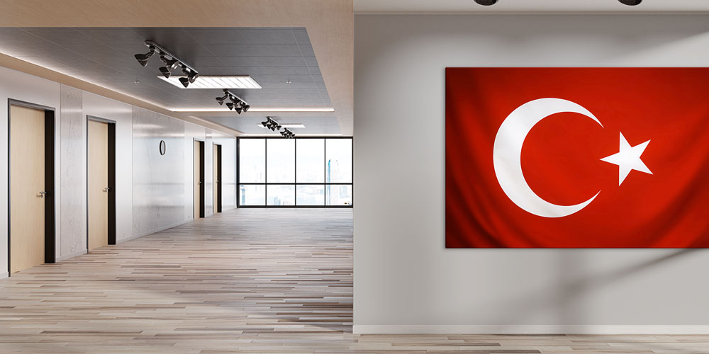 Türk Bayrağı Duvar Dekoru Büyük Ebatlı Dekoratif Baskı 7868