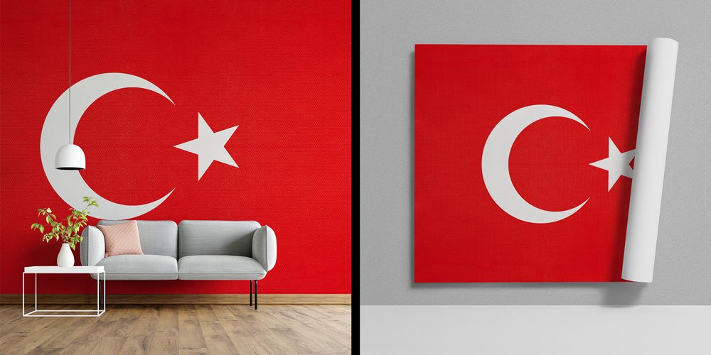 Türk Bayrağı Klasik Duvar Kağıdı 7757