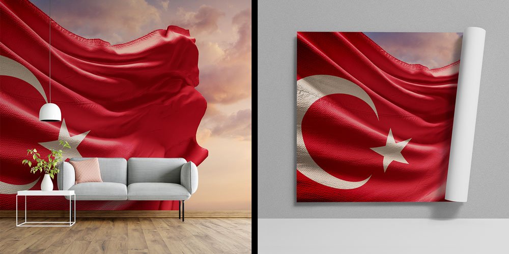Türk Bayrağı Ufuk Duvar Kağıdı 7760