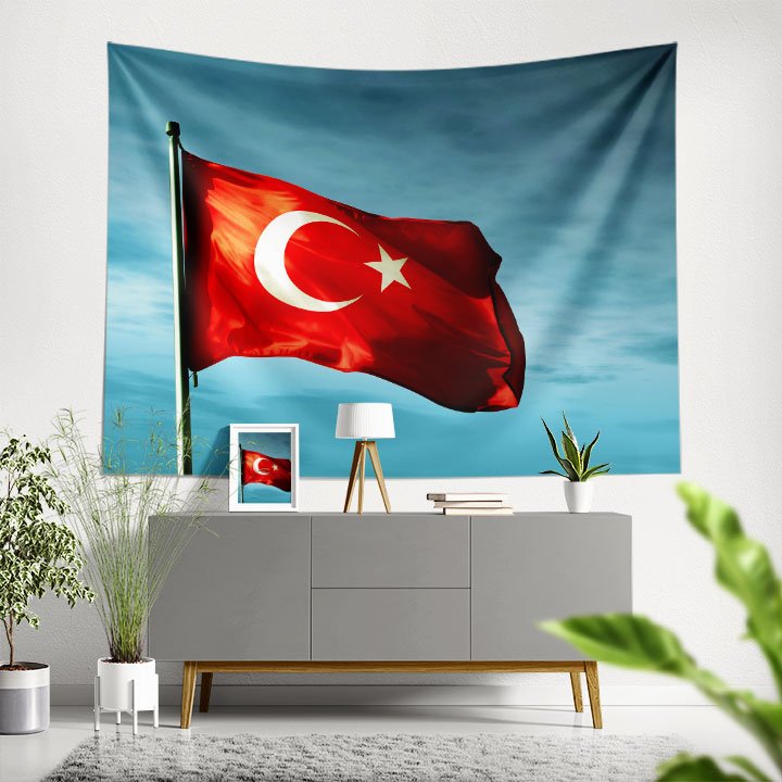 Türk Bayrağı Duvar Örtüsü 7753
