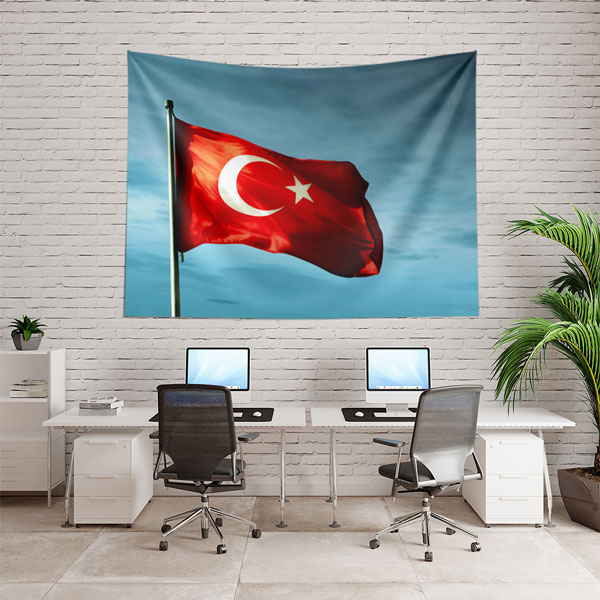 Türk Bayrağı Duvar Örtüsü 7753