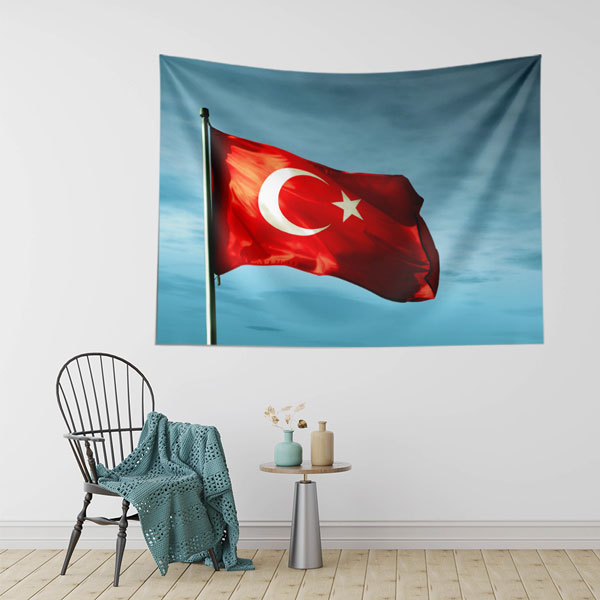 Türk Bayrağı Duvar Örtüsü 7753