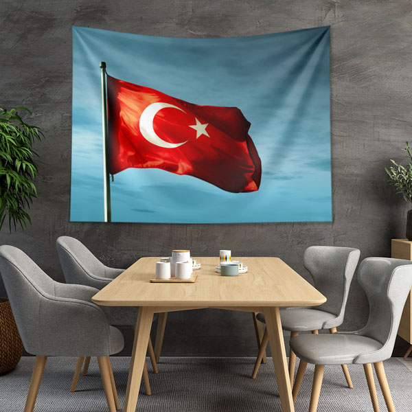 Türk Bayrağı Duvar Örtüsü 7753