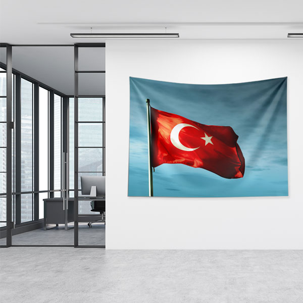 Türk Bayrağı Duvar Örtüsü 7753