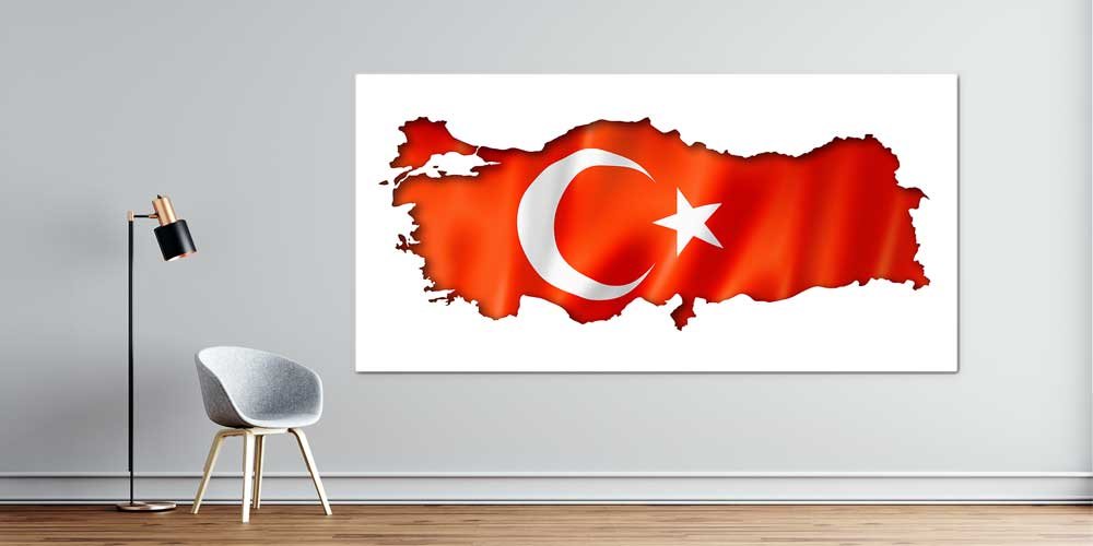 turk-bayragi-duvar-panosu-7869-00 Türkiye Haritası Üzerinde Türk Bayrağı Duvar Panosu Büyük Ebatlı Dekoratif Baskı 7869