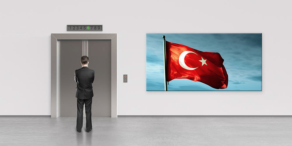 Türk Bayrağı Duvar Dekoru Büyük Ebatlı Dekoratif Baskı 7856