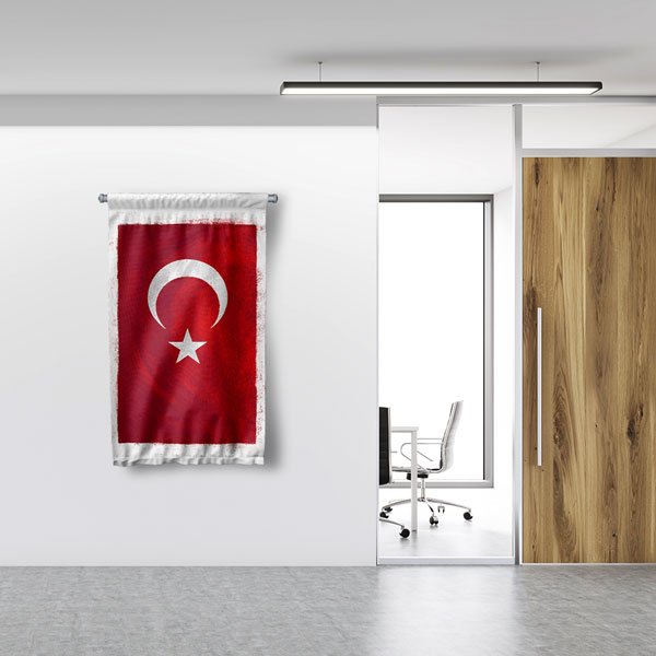 turk-bayragi-flama-7776-05 Vintage Türk Bayrağı Duvar Flaması 7776