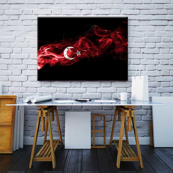 turk-bayragi-tablo-11191-02 Türk Bayrağı Kanvas Tablo – 11191