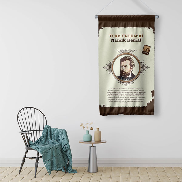 Namık Kemal Duvar Flaması 8161