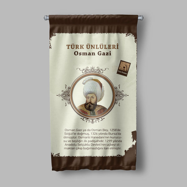 Osman Gazi Duvar Flaması 8167