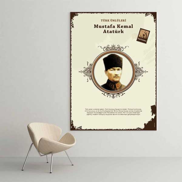 Mustafa Kemal Atatürk Türk Büyüğü Tablosu – F-571