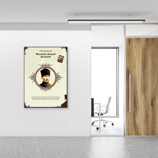 Mustafa Kemal Atatürk Türk Büyüğü Tablosu – F-571