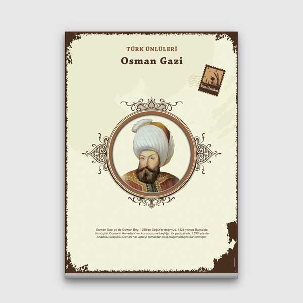 Osman Gazi Türk Büyüğü Tablosu – F-596