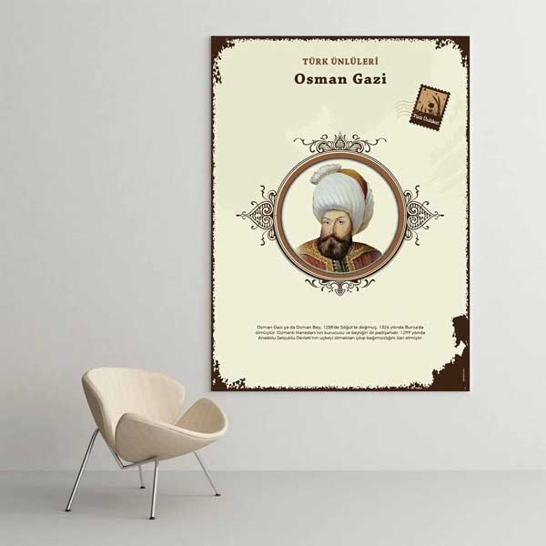 Osman Gazi Türk Büyüğü Tablosu – F-596