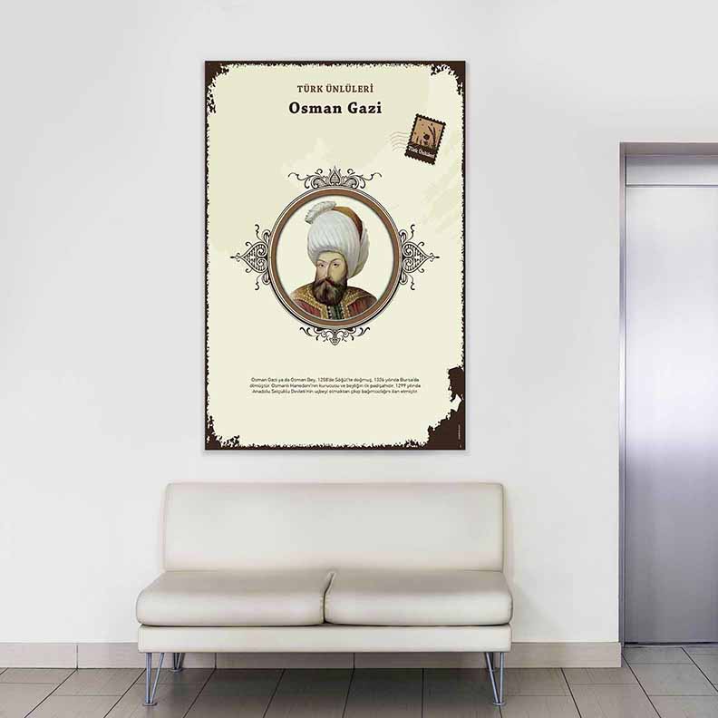 Osman Gazi Türk Büyüğü Tablosu – F-596