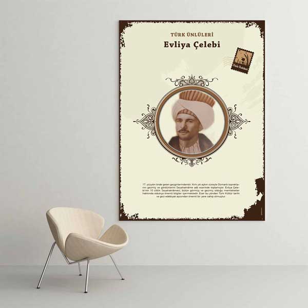 Evliya Çelebi Türk Büyüğü Tablosu – F-575