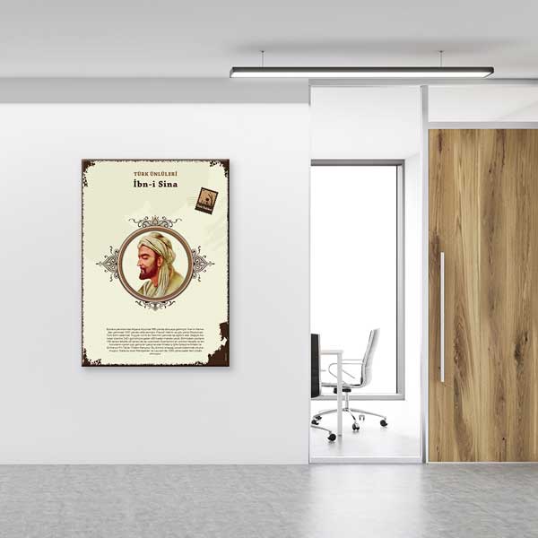turk-buyukleri-posterler-f-583-02 İbn-i Sina Türk Büyüğü Tablosu – F-583