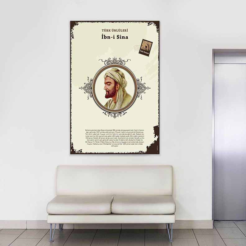 turk-buyukleri-posterler-f-583-03 İbn-i Sina Türk Büyüğü Tablosu – F-583
