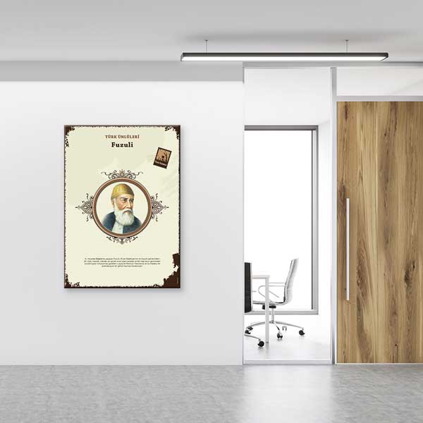 Fuzuli Türk Büyüğü Tablosu – F-578