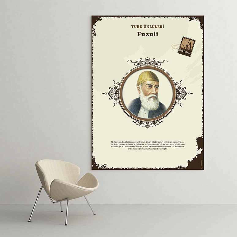 Fuzuli Türk Büyüğü Tablosu – F-578