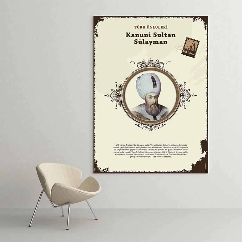 Kanuni Sultan Süleyman Türk Büyüğü Tablosu – F-584