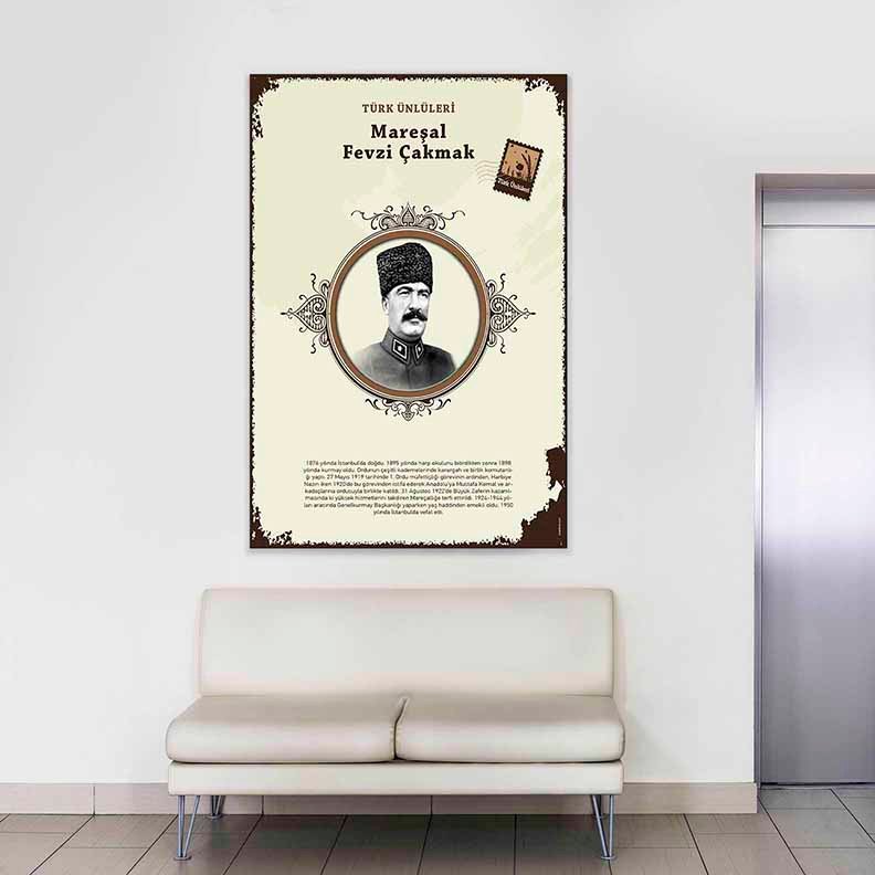 Mareşal Fevzi Çakmak Türk Büyüğü Tablosu – F-586