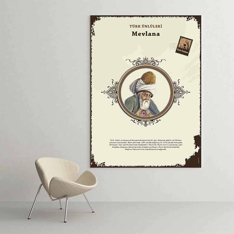 Mevlana Türk Büyüğü Tablosu – F-588