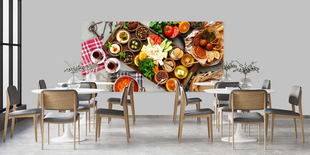 turk-kahvaltisi-tablo-12469-03 Türk Kahvaltısı Temalı Büyük Ebat Duvar Dekoru – 12469