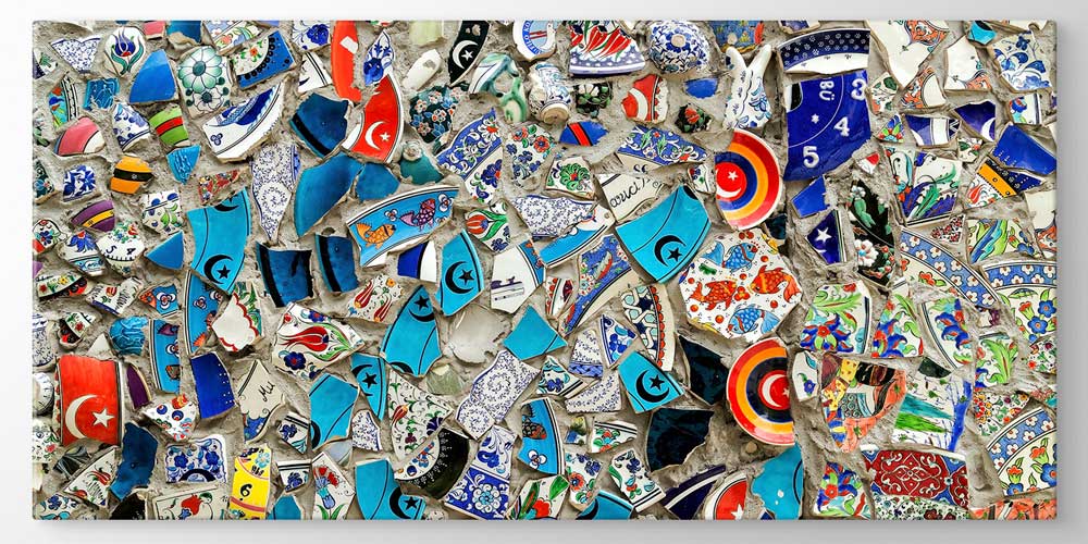 Türk Kültürü Seramik ve Çini Motifli Büyük Ebatlı Duvar Dekoru 11970