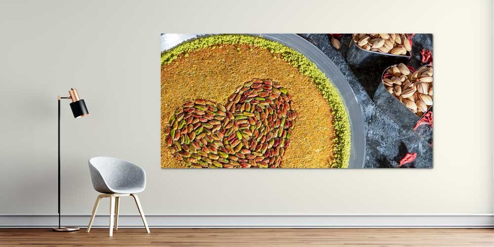 Fıstıklı Künefe Temalı Büyük Ebat Duvar Dekoru – 12467