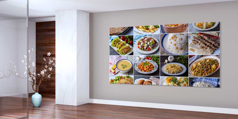 Türk Mutfağı Yemekleri Kolaj Temalı Büyük Ebat Duvar Dekoru – 12472