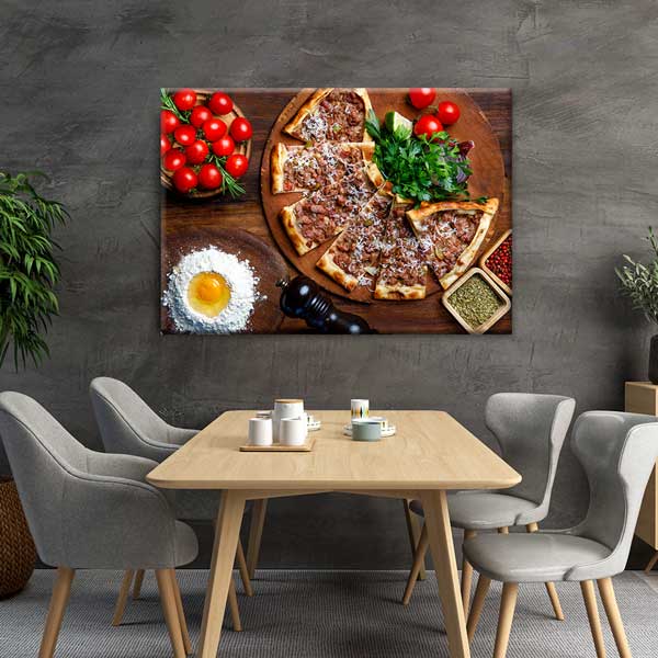 turk-mutfagi-duvar-tablolari-12179-01 Etli Pide Anadolu Mutfağı Duvar Tablosu – 12179