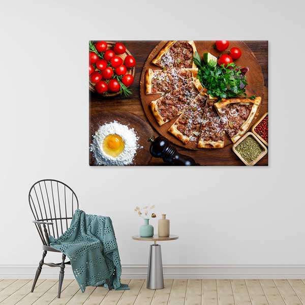 turk-mutfagi-duvar-tablolari-12179-03 Etli Pide Anadolu Mutfağı Duvar Tablosu – 12179