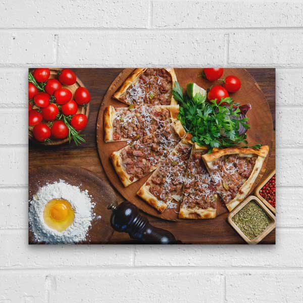 turk-mutfagi-duvar-tablolari-12179-04 Etli Pide Anadolu Mutfağı Duvar Tablosu – 12179