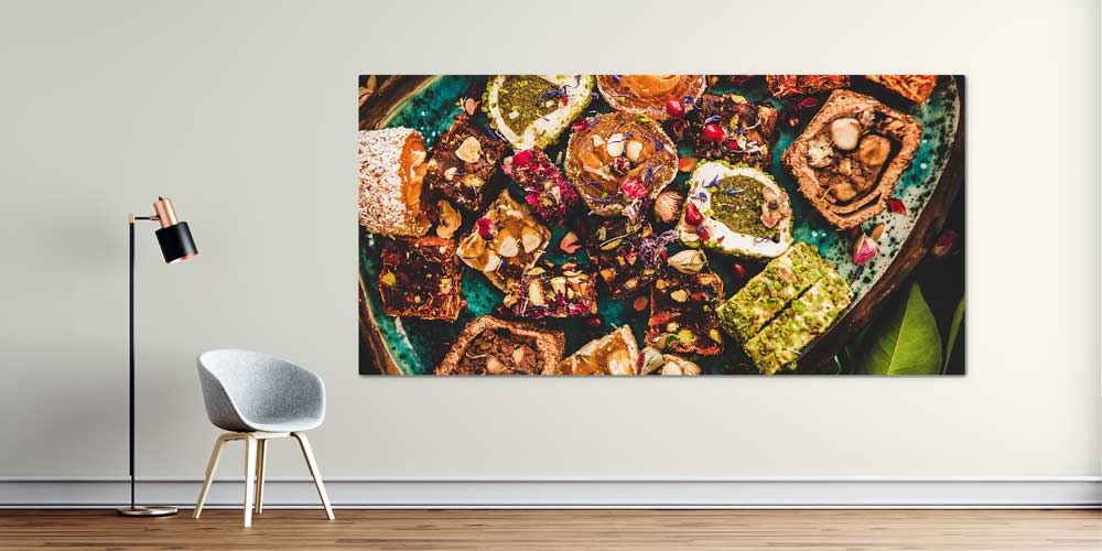 Otantik Karışık Lokum Temalı Büyük Ebat Duvar Dekoru – 12468