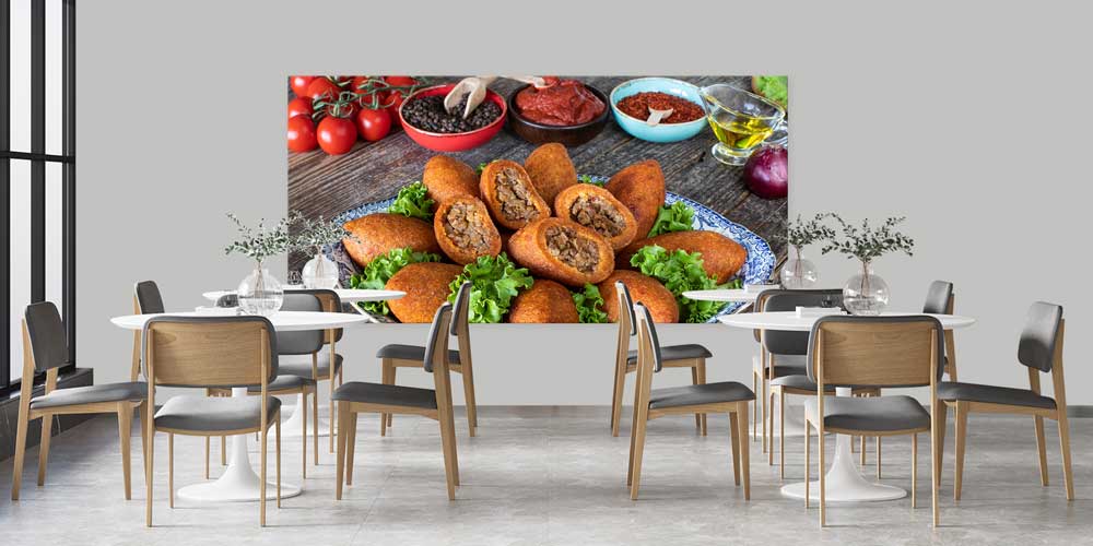 İçli Köfte Temalı Büyük Ebat Duvar Dekoru – 12475