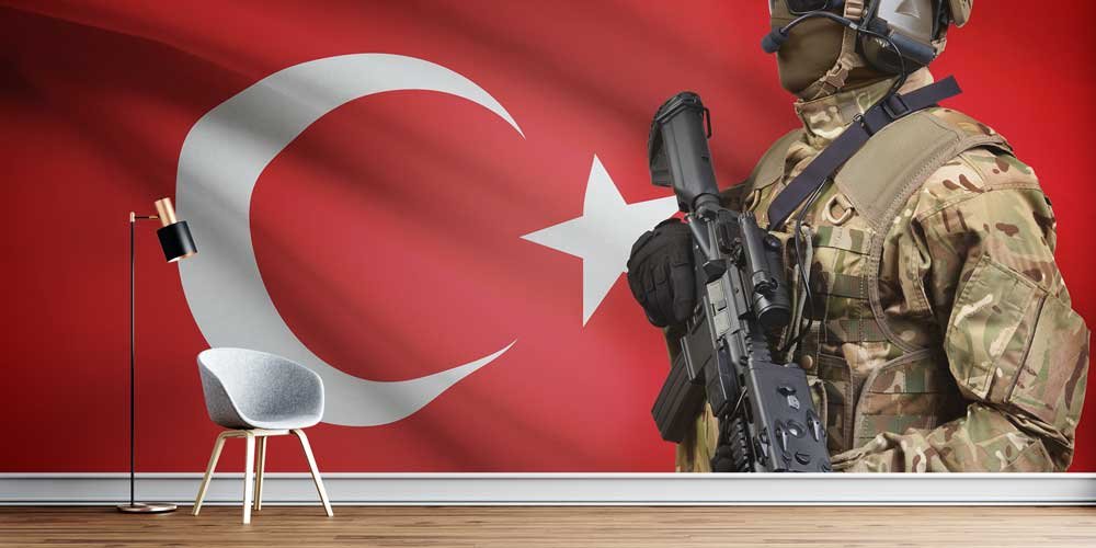 turk-ordu-duvar-kagidi-10973-00 Türk Bayrağı ve Asker Temalı Duvar Kağıdı 10973