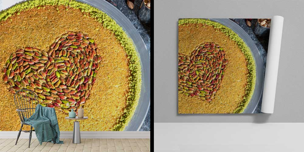 Fıstıklı Künefe Anadolu Mutfağı Duvar Kağıdı 12381