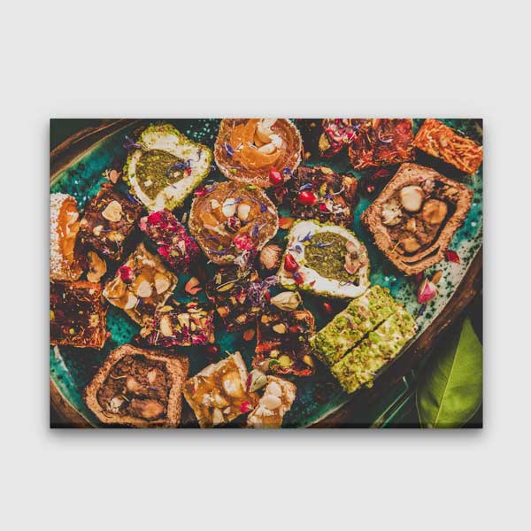 turk-tatlilari-tablolar-12185-00 Türk Lokumu ve Tatlıları Duvar Tablosu – 12185