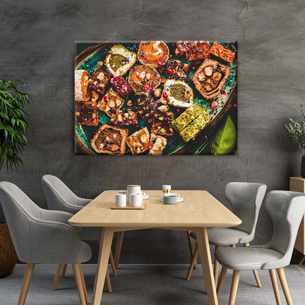 Türk Lokumu ve Tatlıları Duvar Tablosu – 12185