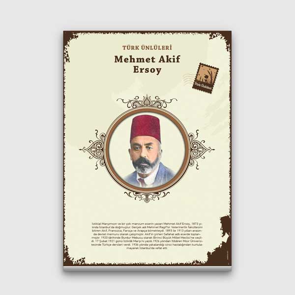 Mehmet Akif Ersoy Türk Büyüğü Tablosu – F-587