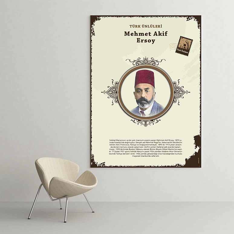 Mehmet Akif Ersoy Türk Büyüğü Tablosu – F-587