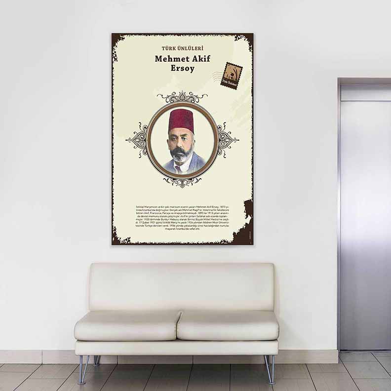 Mehmet Akif Ersoy Türk Büyüğü Tablosu – F-587