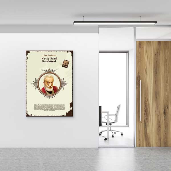 Necip Fazıl Kısakürek Türk Büyüğü Tablosu – F-591