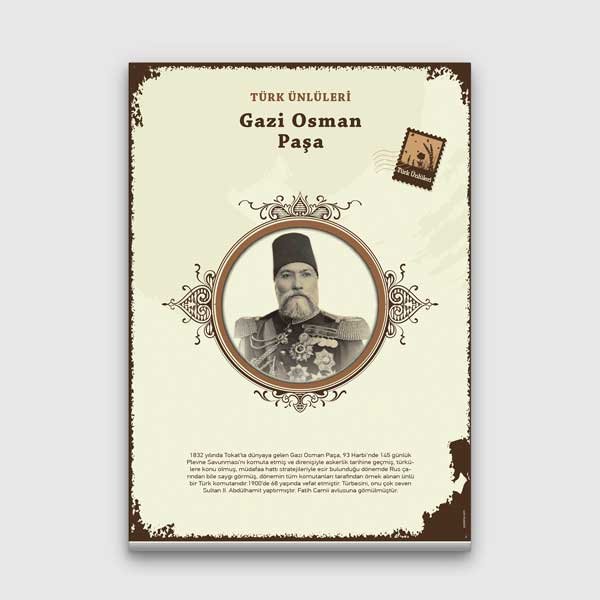 Gazi Osman Paşa Türk Büyüğü Tablosu – F-579