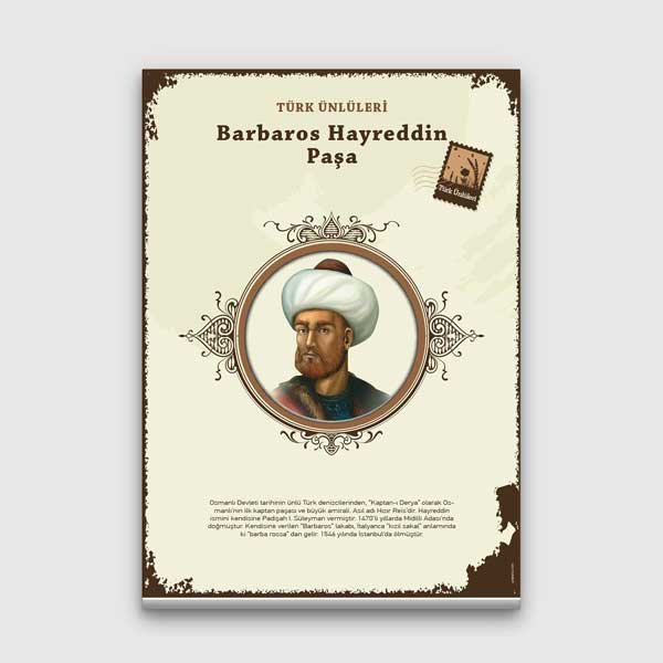 Barbaros Hayreddin Paşa Türk Büyüğü Tablosu – F-573